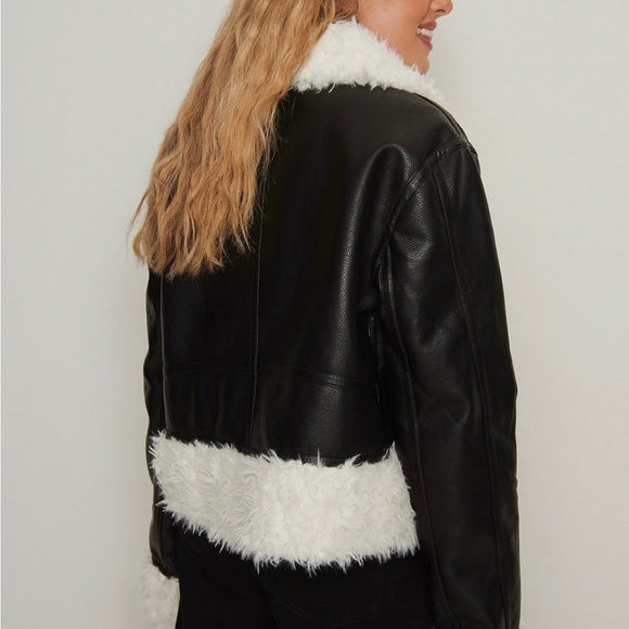 Faux Fur Leather Jacket from NA-KD - Picture 2 of 5